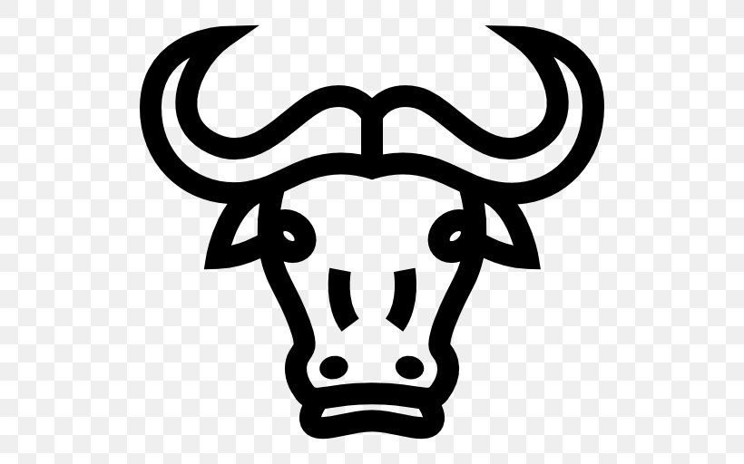 Texas Longhorn Angus Cattle Welsh Black Cattle Clip Art, PNG, 512x512px, Texas Longhorn, Angus Cattle, Artwork, Black And White, Bull Download Free