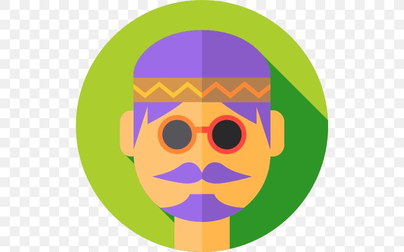 Hippie, PNG, 512x512px, Emoticon, Eyewear, Facial Expression, Facial Hair, Glasses Download Free