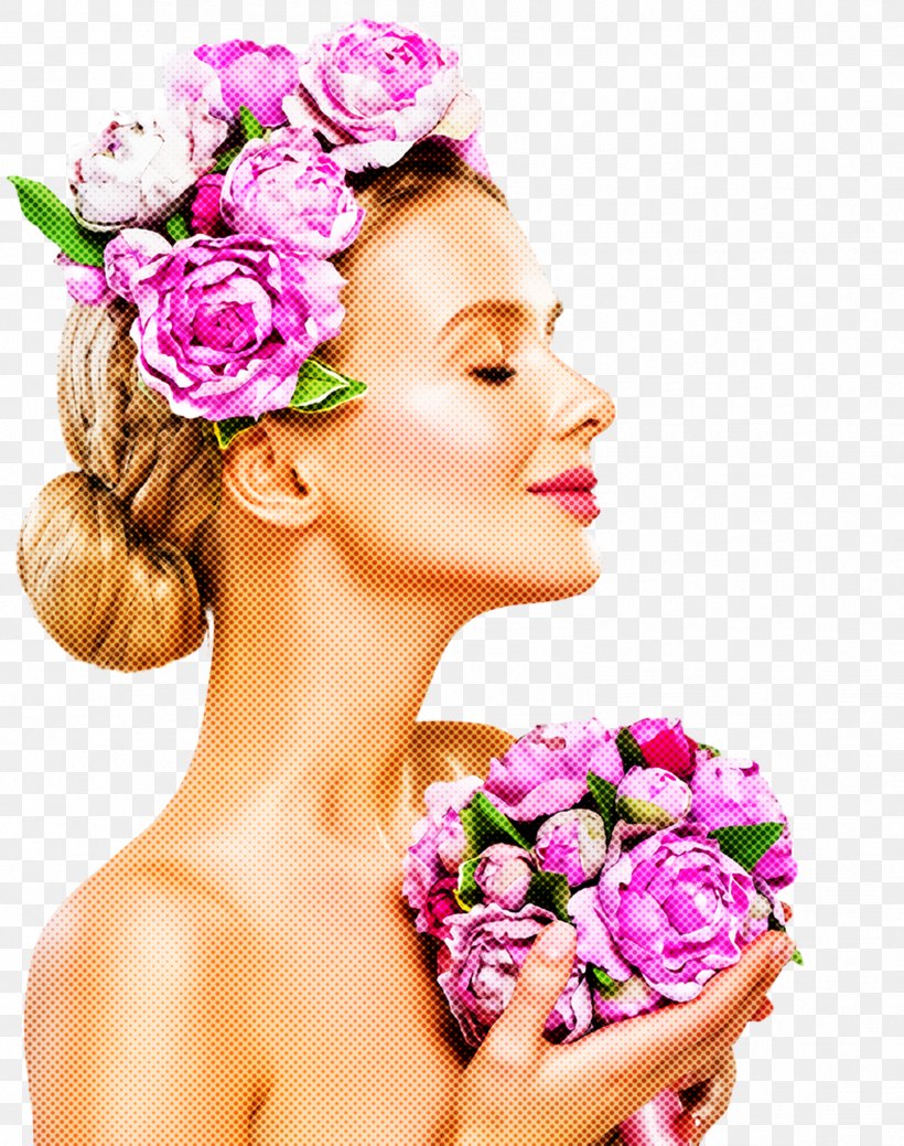 Hair Flower Pink Beauty Skin, PNG, 1776x2251px, Hair, Beauty, Cut Flowers, Flower, Hairstyle Download Free