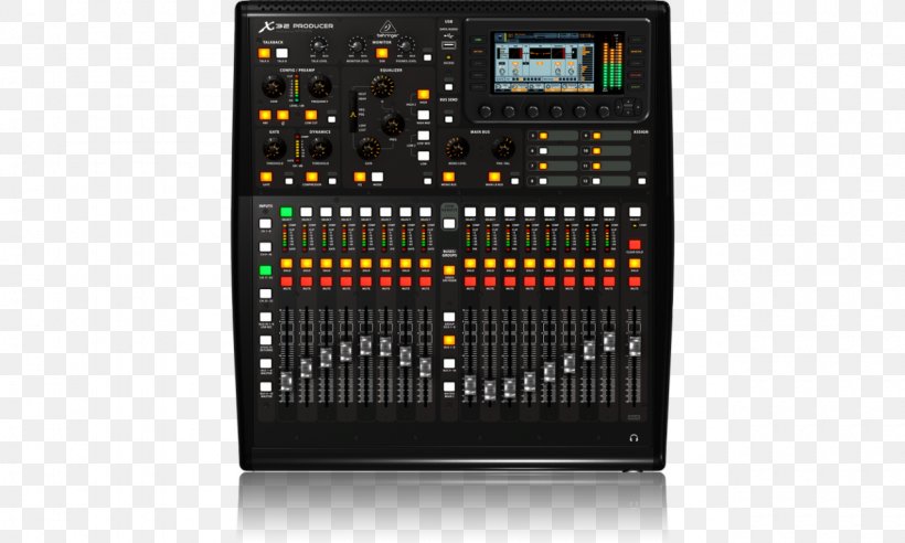 Audio Mixers Digital Mixing Console BEHRINGER X32 PRODUCER, PNG, 1280x768px, Watercolor, Cartoon, Flower, Frame, Heart Download Free