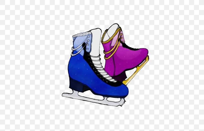 Figure Skate Ice Hockey Equipment Ice Skate Footwear Ice Skating, PNG, 500x526px, Watercolor, Figure Skate, Footwear, Ice Hockey Equipment, Ice Skate Download Free
