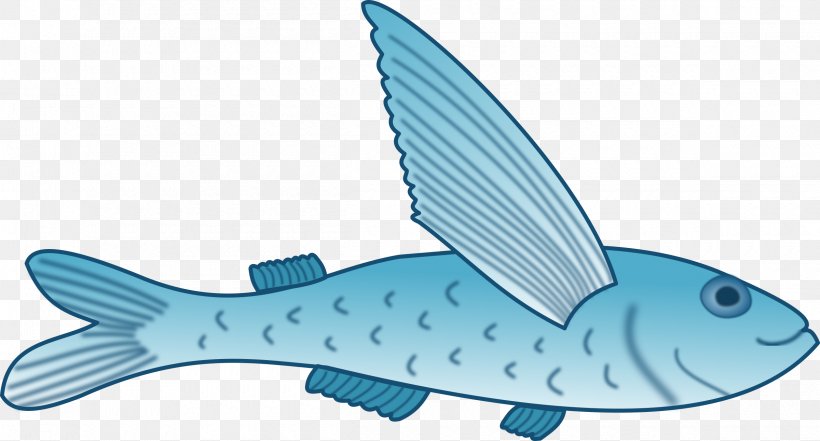 Flying Fish Fish Fin Clip Art, PNG, 2400x1291px, Flying Fish, Animal Figure, Cartilaginous Fish, Fauna, Fin Download Free