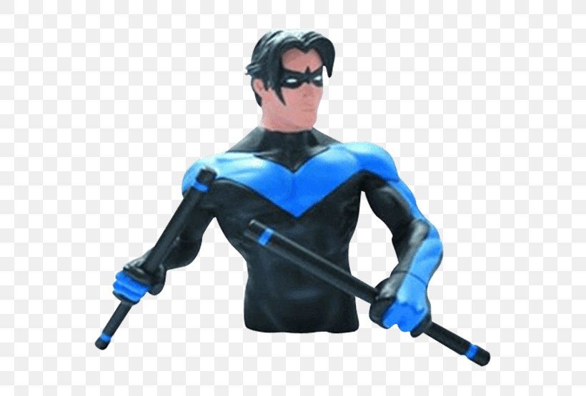 Nightwing Batman Robin Supergirl DC Comics, PNG, 555x555px, Nightwing, Action Figure, Action Toy Figures, Bank, Batman Download Free