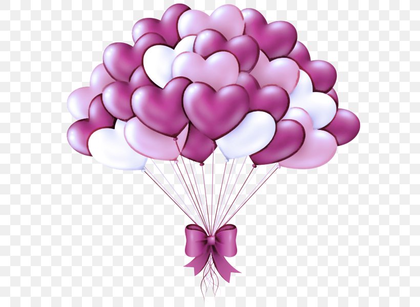 Balloon Purple Pink Petal Violet, PNG, 596x600px, Balloon, Cut Flowers, Flower, Heart, Petal Download Free