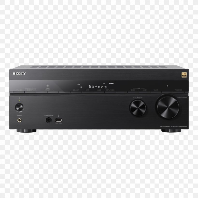 AV Receiver Home Theater Systems Sony Radio Receiver Dolby Atmos, PNG, 1000x1000px, 4k Resolution, Av Receiver, Audio, Audio Equipment, Audio Receiver Download Free