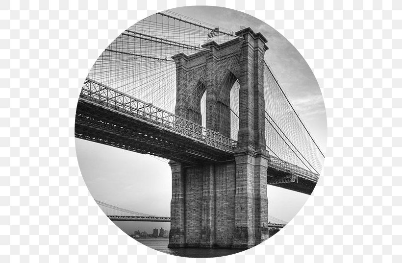 Brooklyn Bridge Lower Manhattan Millau Manhattan Bridge, PNG, 539x537px, Brooklyn Bridge, Arch, Black And White, Bridge, Brooklyn Download Free