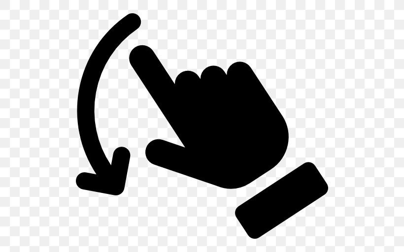 Gesture Arrow Clip Art, PNG, 512x512px, Gesture, Black, Black And White, Finger, Hand Download Free