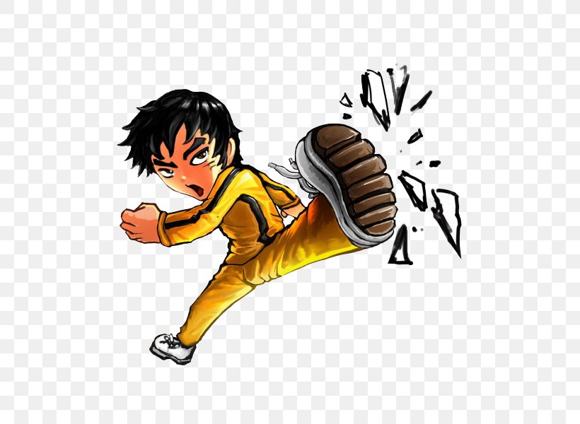 Cartoon Kick Kung Fu Drawing Illustration, PNG, 600x600px, Cartoon, Art, Baseball Equipment, Bruce Lee, Drawing Download Free