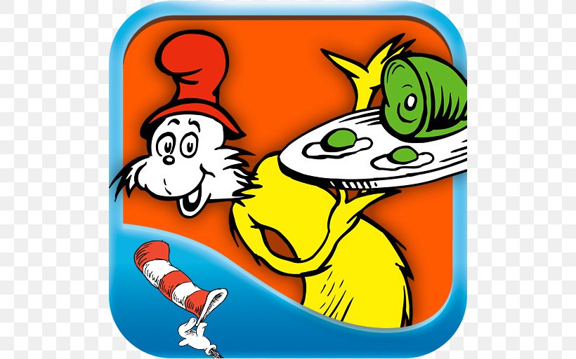 Green Eggs And Ham Sam-I-Am The Cat In The Hat The Lorax Yertle The Turtle And Other Stories, PNG, 512x512px, Green Eggs And Ham, App Store, Area, Art, Artwork Download Free