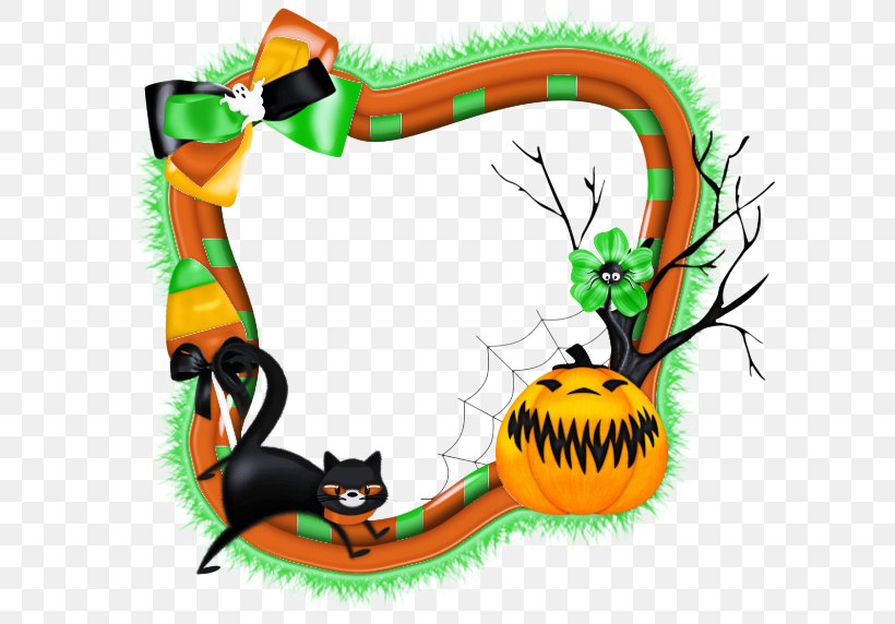 Halloween Trick Or Treat, PNG, 600x572px, Picture Frames, Animal Figure, Black Cat, Cat, Decorative Frames Download Free