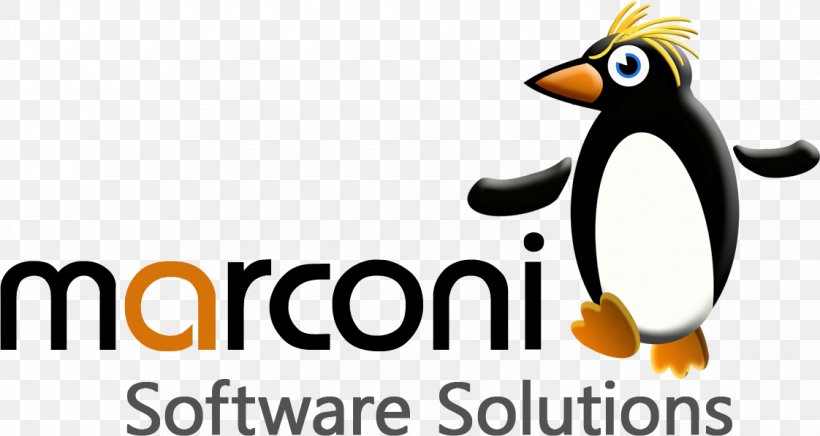 Penguin Logo Computer Software Bird Font, PNG, 1122x597px, Penguin, Beak, Bird, Brand, Computer Software Download Free