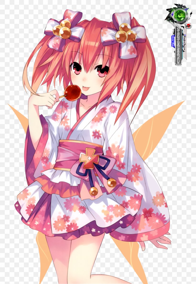 Hyperdimension Neptunia Fairy Fencer F Kimono Game PlayStation 4, PNG, 1102x1600px, Watercolor, Cartoon, Flower, Frame, Heart Download Free