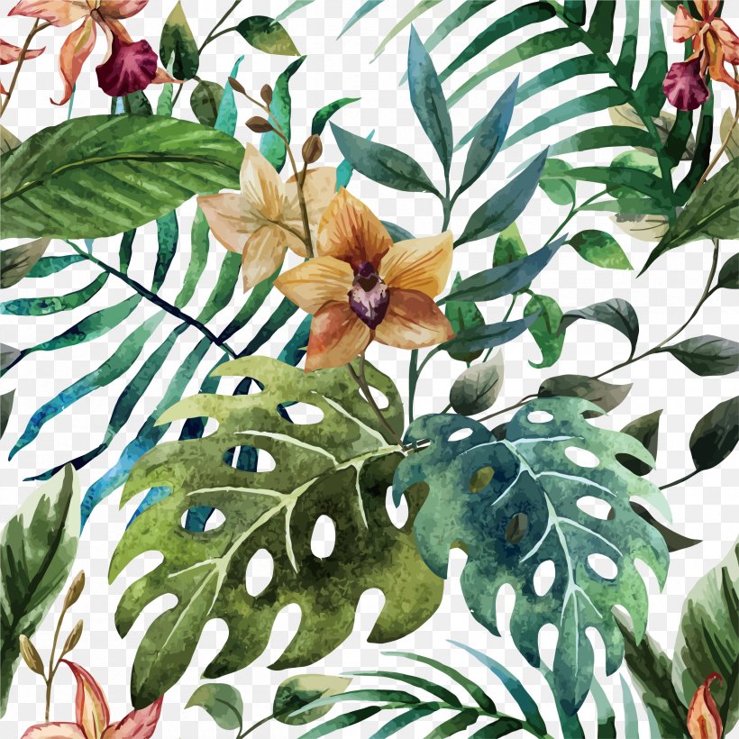 Adobe Illustrator Wallpaper, PNG, 2408x2408px, Flower, Art, Branch, Fauna, Flora Download Free