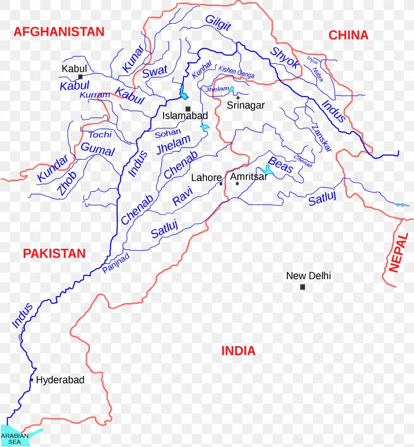 Indus River Panjnad River Beas River Zanskar River Jhelum River, PNG, 2309x2495px, Indus River, Area, Diagram, Drainage System, Ecoregion Download Free