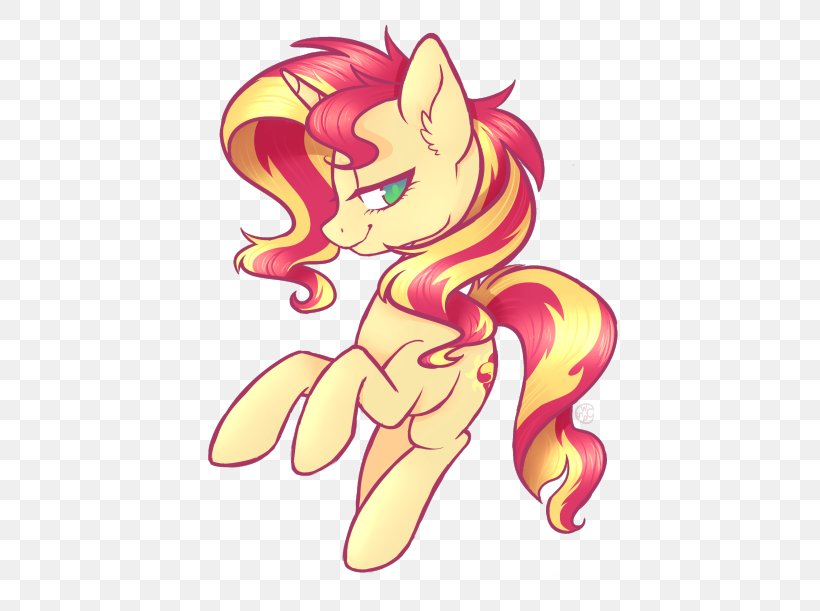 Sunset Shimmer My Little Pony: Equestria Girls Art Horse, PNG, 500x611px, Watercolor, Cartoon, Flower, Frame, Heart Download Free