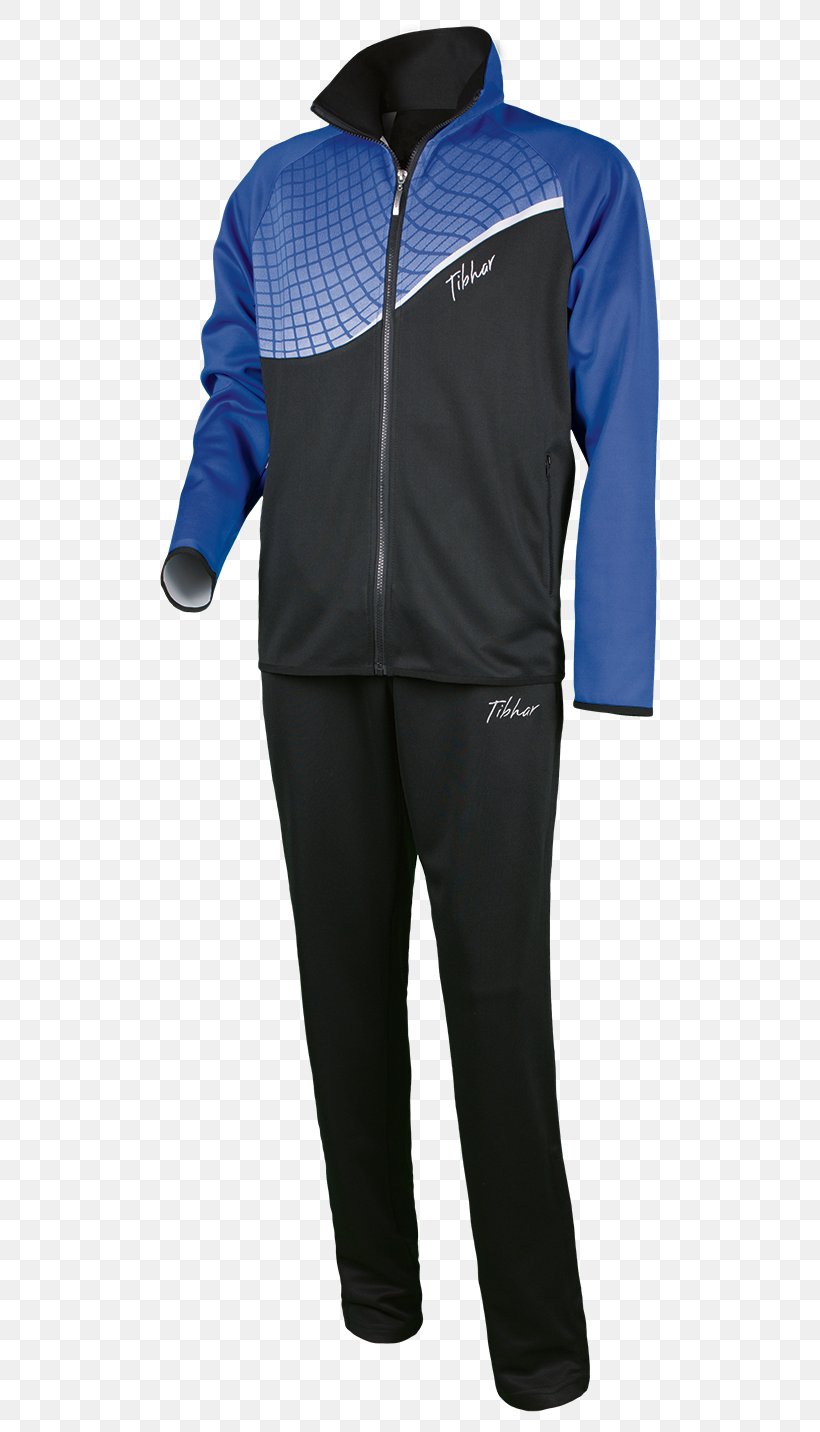 Tracksuit Jersey Tibhar Ping Pong Jacket, PNG, 539x1432px, Tracksuit, Belt, Black, Blue, Electric Blue Download Free