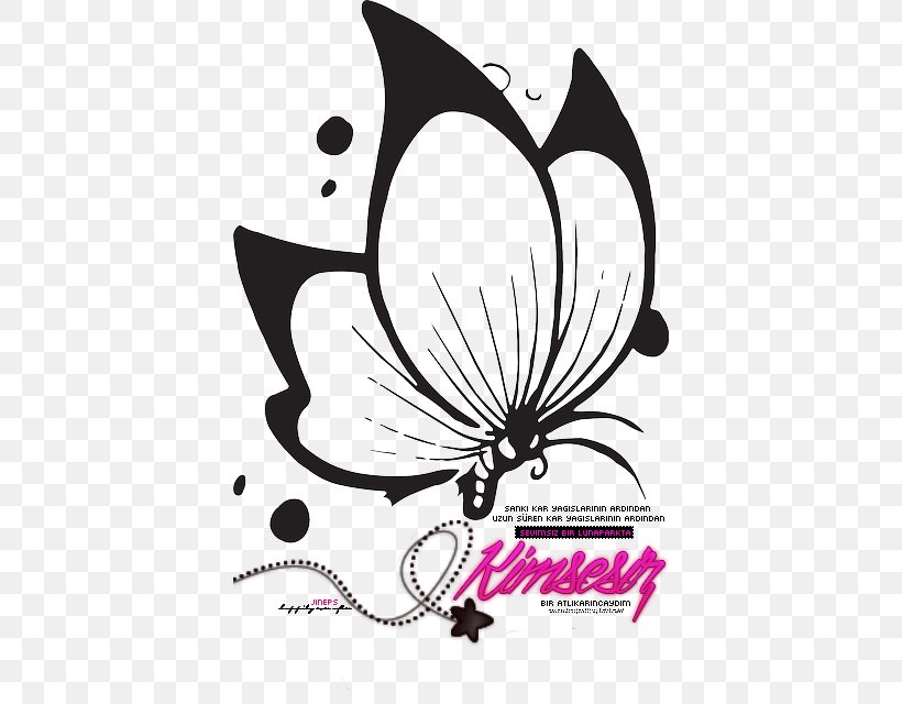Clip Art Design Image Butterfly Drawing, PNG, 396x640px, Butterfly, Art, Artwork, Black And White, Branch Download Free