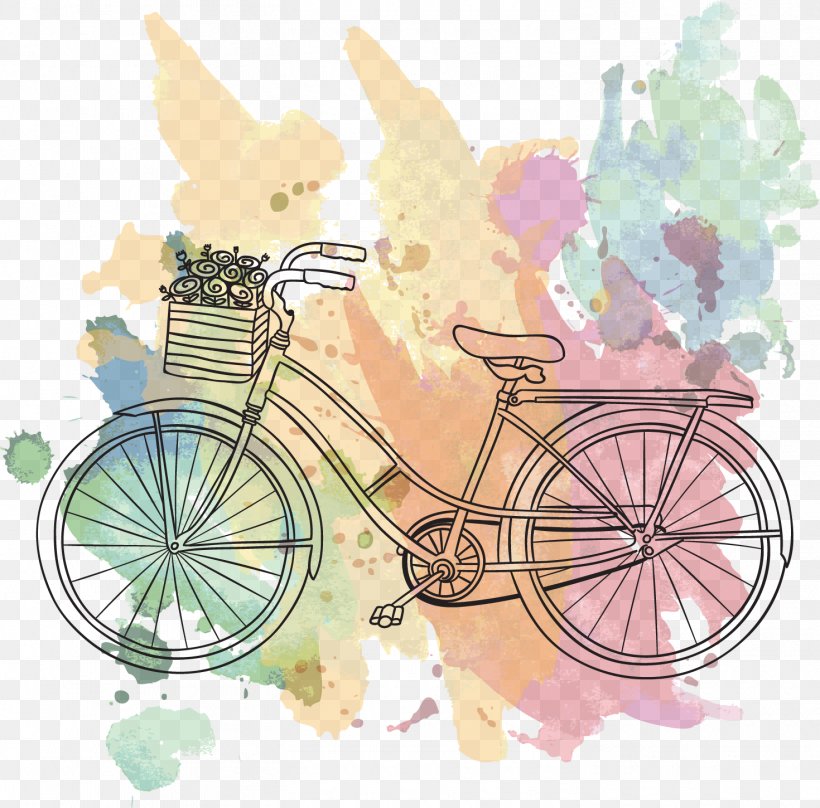 Bicycle Frame Vintage Clothing Drawing, PNG, 1470x1450px, Bicycle, Bicycle Accessory, Bicycle Frame, Bicycle Handlebar, Bicycle Part Download Free