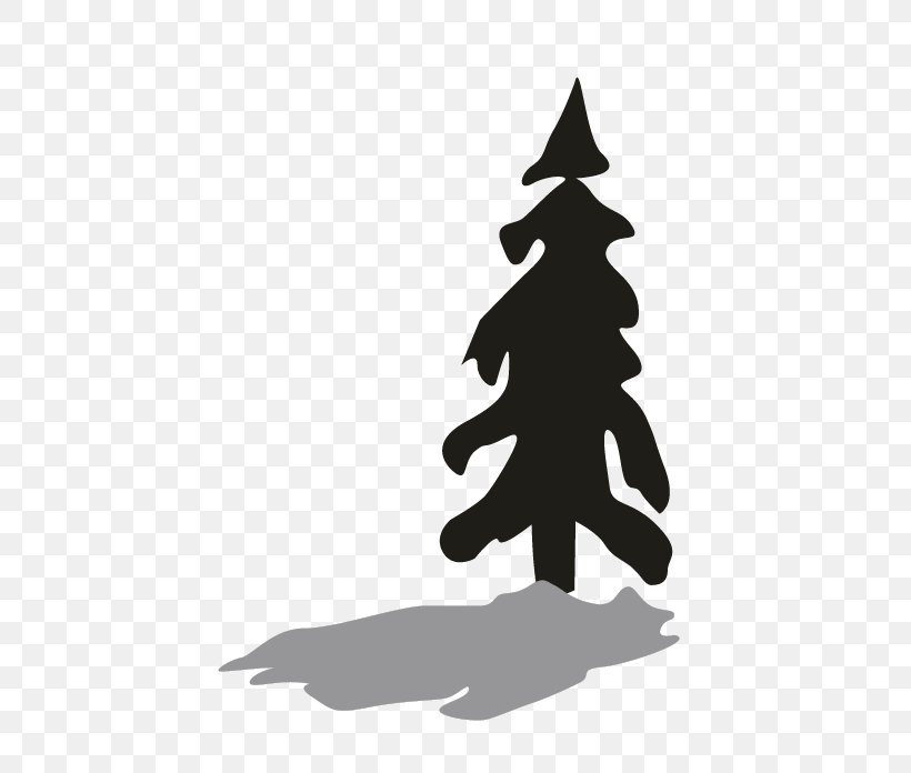 Christmas Tree Christmas Day Clip Art Silhouette, PNG, 696x696px, Christmas Tree, Blackandwhite, Christmas Day, Christmas Decoration, Colorado Spruce Download Free