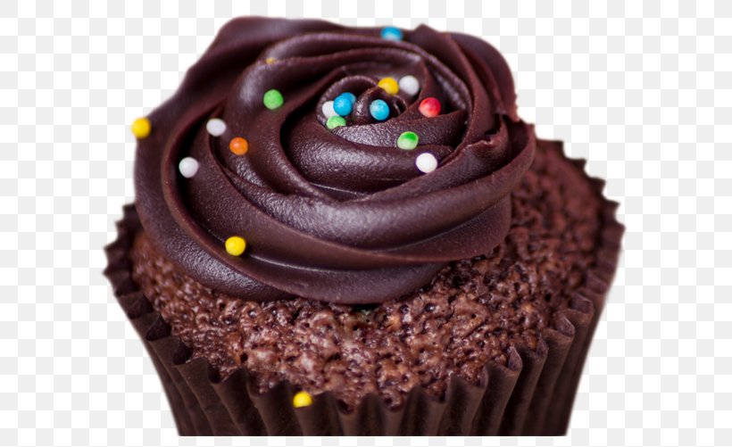 Cupcake Chocolate Cake Ganache Muffin, PNG, 610x501px, Cupcake, Buttercream, Cake, Chocolate, Chocolate Cake Download Free