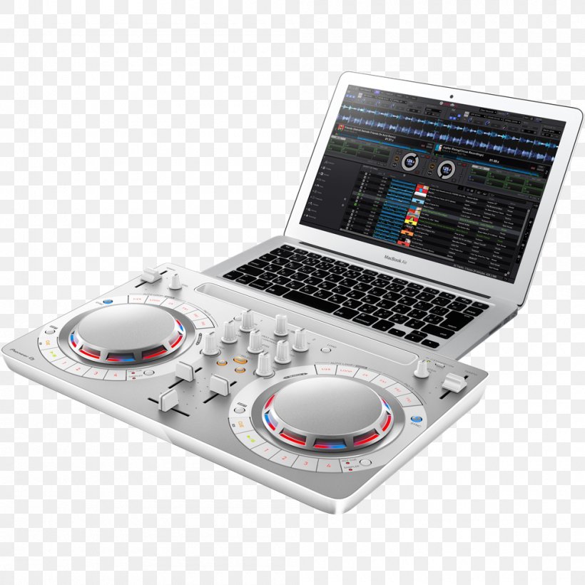 DJ Controller Pioneer DJ DDJ-WeGO4 DJ Controller Pioneer DJ DDJ-WeGO4 Disc Jockey Computer DJ, PNG, 1000x1000px, Watercolor, Cartoon, Flower, Frame, Heart Download Free