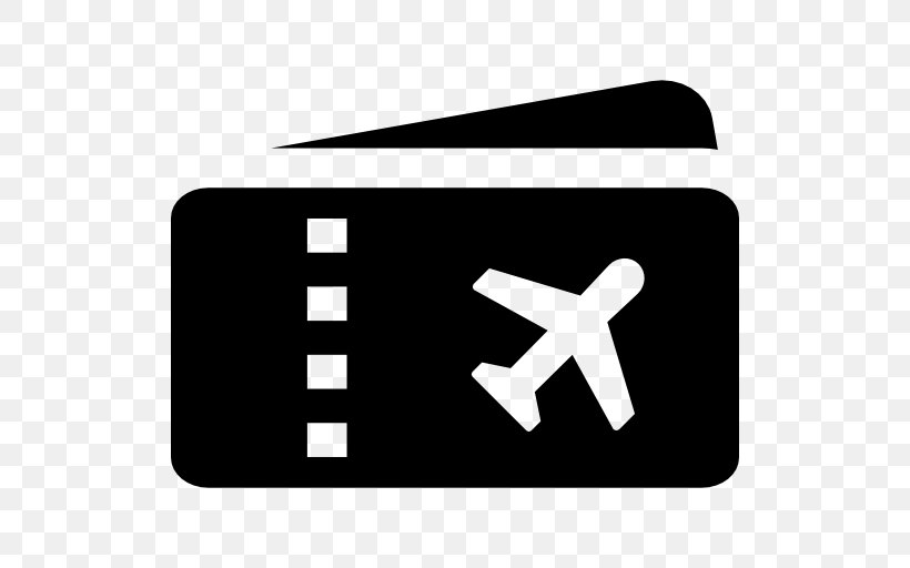 Airplane Flight Airline Ticket Travel, PNG, 512x512px, Airplane, Airline, Airline Ticket, Area, Black Download Free