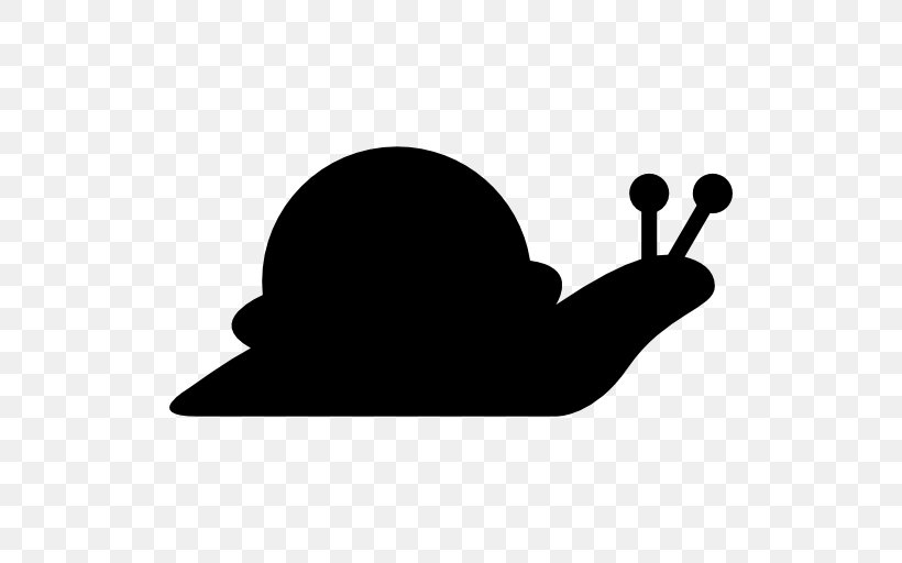 Snail Slug Silhouette Clip Art, PNG, 512x512px, Snail, Animal, Black And White, Gastropod Shell, Molluscs Download Free