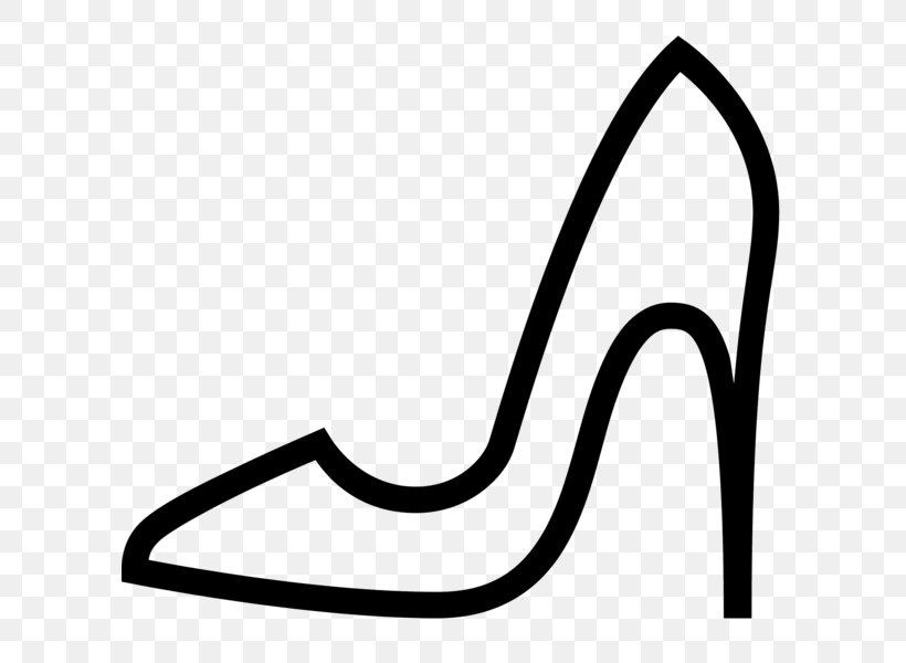 High-heeled Shoe Fashion Clip Art, PNG, 600x600px, Shoe, Area, Black, Black And White, Clothing Download Free