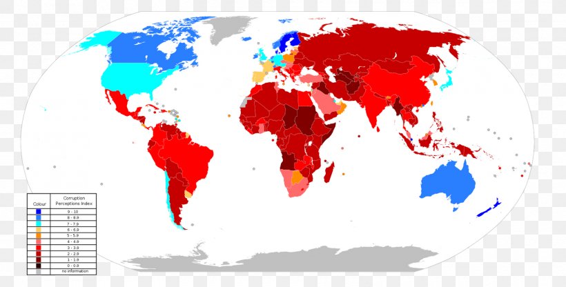 World Map Corruption Perceptions Index, PNG, 1600x812px, World, Corruption, Corruption Perceptions Index, Country, Earth Download Free