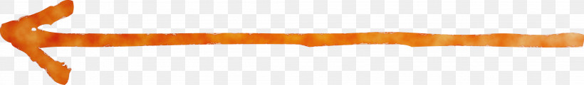 Orange, PNG, 4213x618px, Hand Drawn Arrow, Line, Orange, Paint, Watercolor Download Free