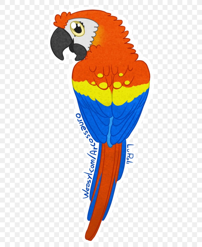 Scarlet Macaw Parrot Sticker Beak, PNG, 464x1000px, Macaw, Art, Beak, Bird, Drawing Download Free