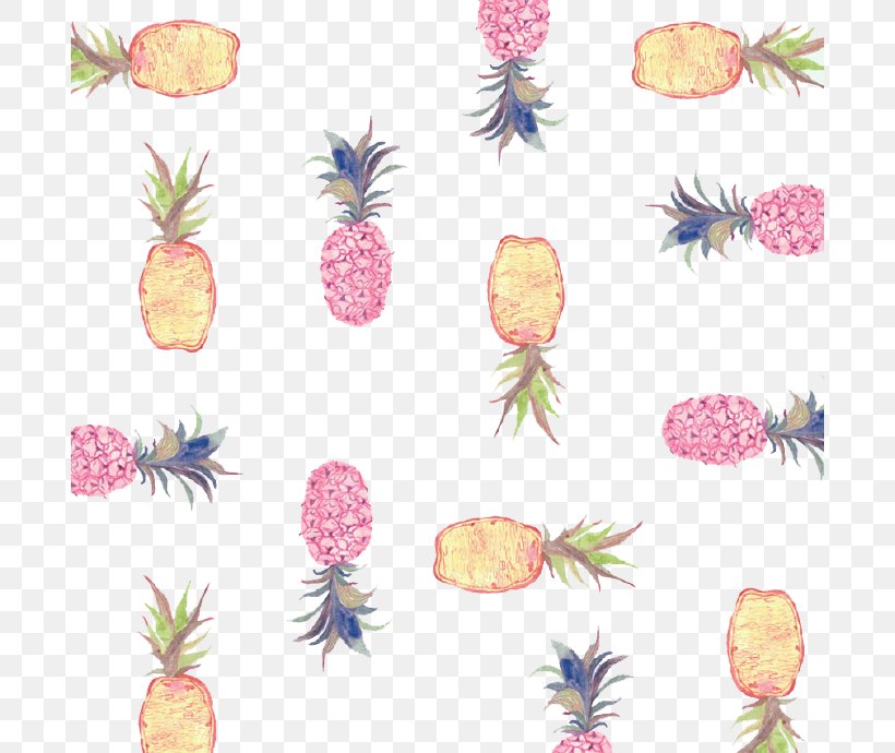 Pineapple Fruit Auglis Euclidean Vector, PNG, 690x690px, Pineapple, Auglis, Cartoon, Floral Design, Flower Download Free