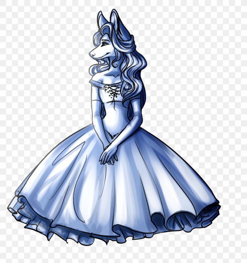 Dress DeviantArt Gown Dog, PNG, 900x960px, Dress, Art, Blue, Color, Costume Download Free