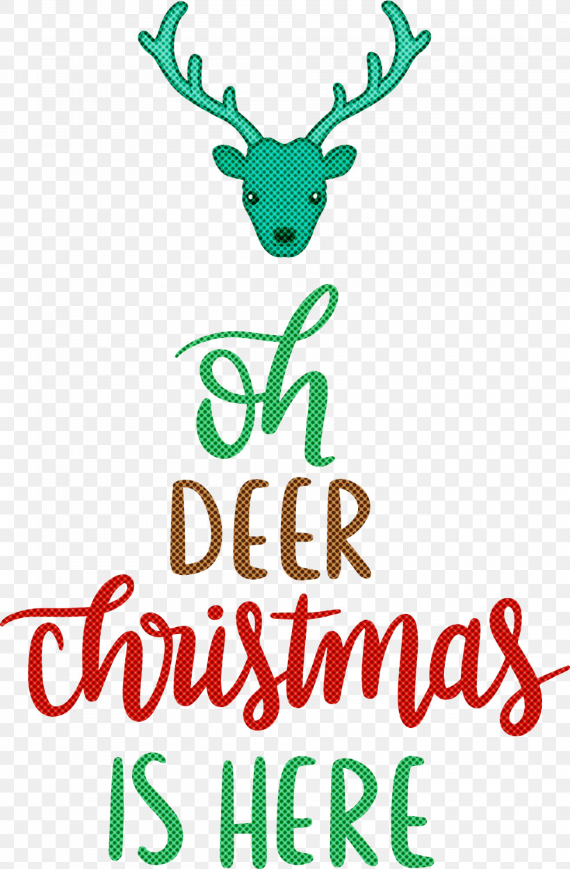 Christmas Is Here, PNG, 1968x3000px, Christmas Is Here, Antler, Biology, Deer, Line Download Free