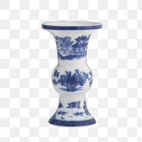 Blue Bough - Vase Mottahedeh & Company Ceramic Porcelain Tableware PNG