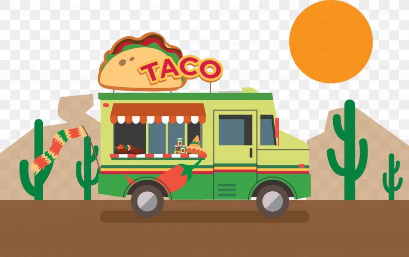 Vector Mexican Pizza Car, PNG, 5833x3677px, Ice Cream, Food, Food Booth, Food Cart, Food Truck Download Free
