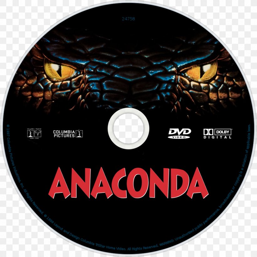 Anaconda Film Poster Streaming Media, PNG, 1000x1000px, Anaconda, Brand, Cinema, Compact Disc, Dvd Download Free