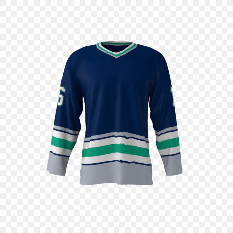 Hockey Jersey Sweater T-shirt Sleeve, PNG, 1024x1024px, Jersey, Electric Blue, Hartford, Hartford County, Hockey Jersey Download Free
