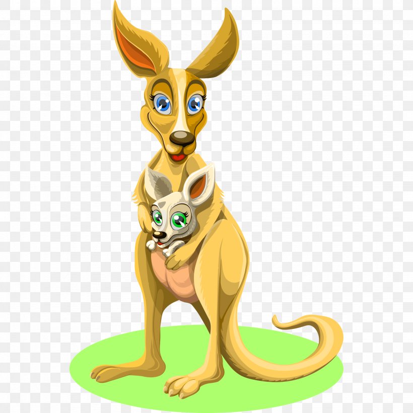 Kangaroo Drawing Vector Graphics Macropods, PNG, 2048x2048px, Kangaroo, Animal Figure, Animation, Art, Cartoon Download Free