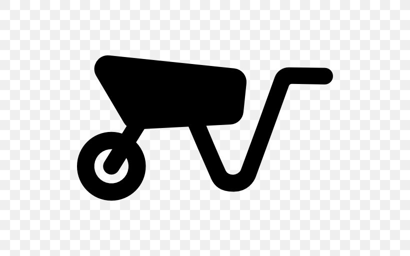 Wheelbarrow Clip Art, PNG, 512x512px, Wheelbarrow, Agriculture, Black, Black And White, Logo Download Free