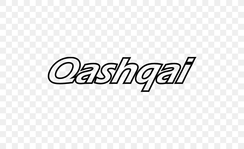 Nissan Qashqai Car Sticker Latest, PNG, 500x500px, Nissan Qashqai, Advertising, Area, Black, Black And White Download Free