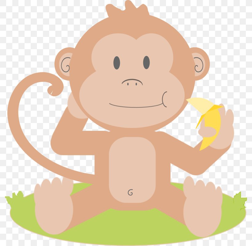 Baby Monkeys Primate Clip Art, PNG, 800x800px, Baby Monkeys, Animal, Big Cats, Carnivoran, Cartoon Download Free