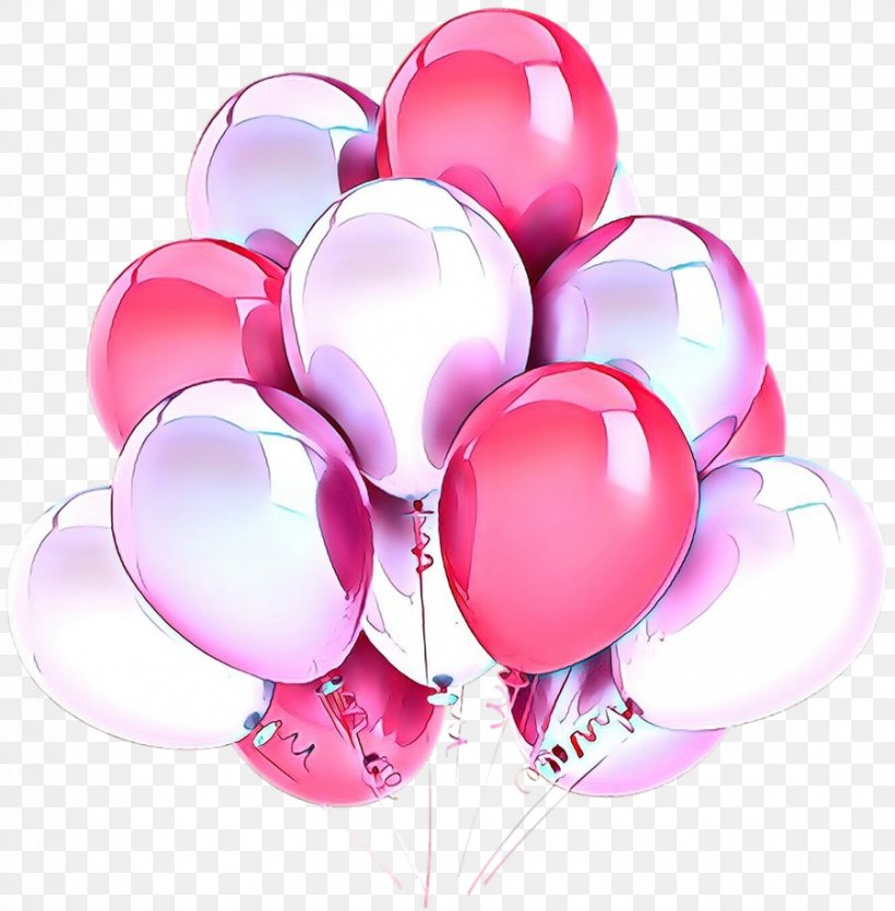 Balloon Pink M Heart, PNG, 900x917px, Balloon, Heart, Magenta, Party Supply, Petal Download Free