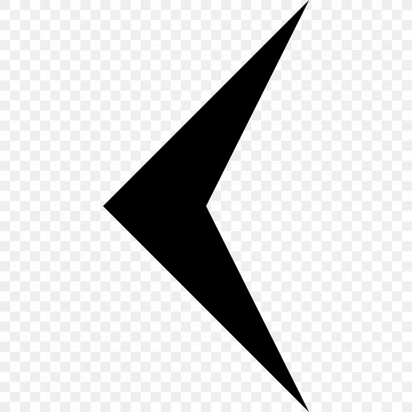 Arrow Symbol Angle Point, PNG, 2000x2000px, Symbol, Angle Bracket, Black, Black And White, Bracket Download Free