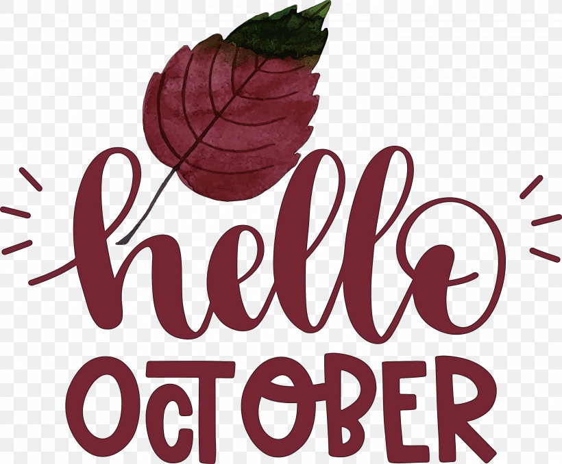 Hello October October, PNG, 3000x2483px, Hello October, Biology, Flower, Fruit, Logo Download Free