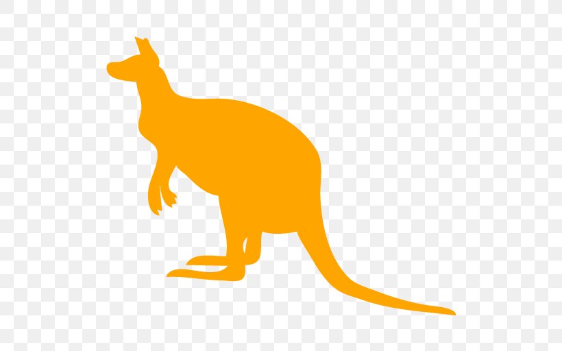 Kangaroo Silhouette Clip Art, PNG, 512x512px, Kangaroo, Animal Figure, Art, Carnivoran, Cat Like Mammal Download Free