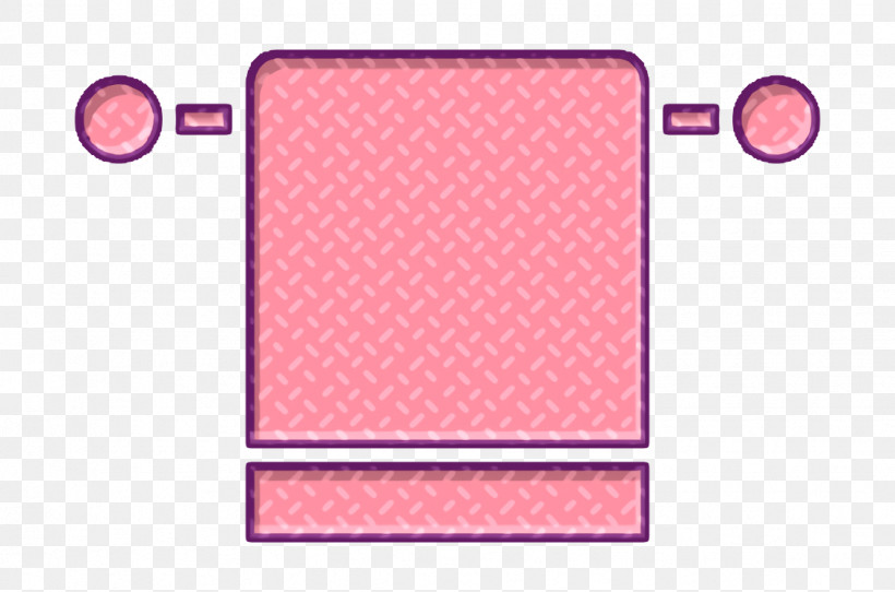 Towel Icon Hairdresser Icon Towel Hanger Icon, PNG, 1124x744px, Towel Icon, Hairdresser Icon, Line, Pink, Rectangle Download Free