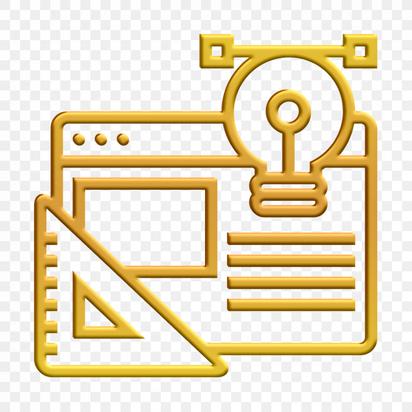 Graphic Design Icon Design Thinking Icon, PNG, 1234x1234px, Graphic Design Icon, Design Thinking Icon, Line, Symbol, Yellow Download Free