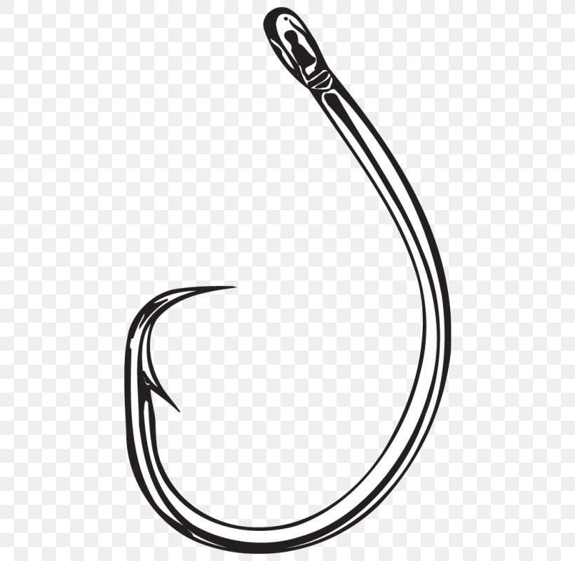 Fish Hook Circle Hook Fishing Tackle Gamakatsu, PNG, 800x800px, Fish Hook, Auto Part, Black And White, Body Jewelry, Circle Hook Download Free