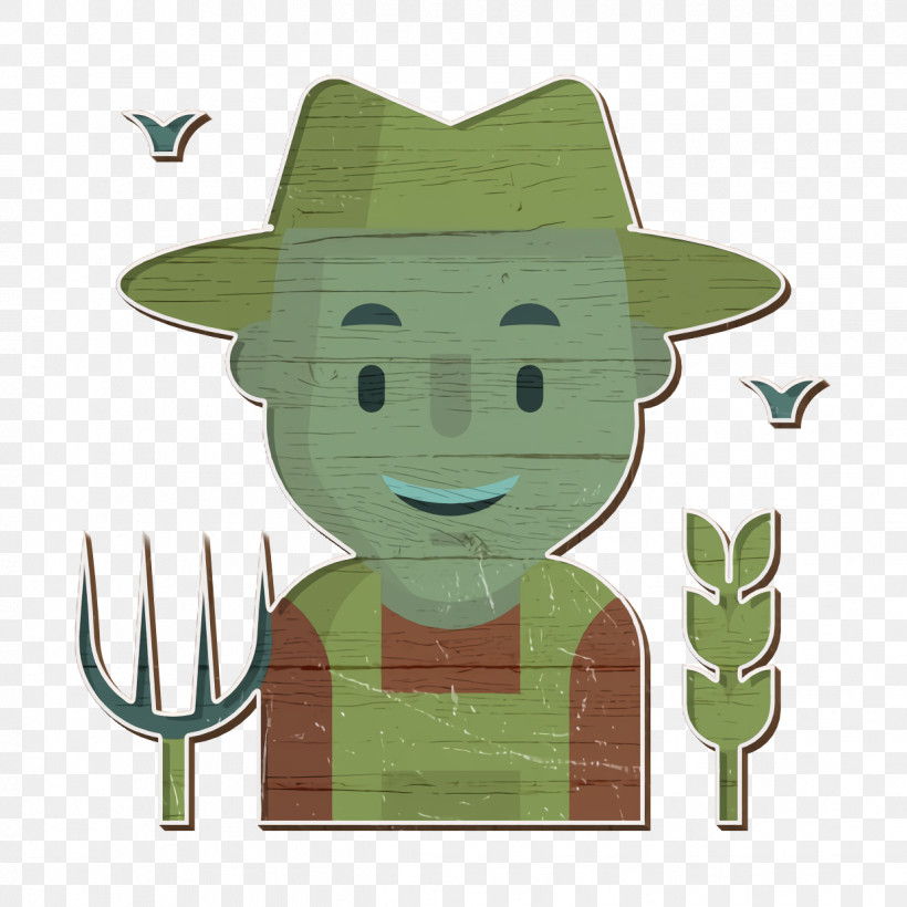 Professions And Jobs Icon Professions And Jobs Icon Farmer Icon, PNG, 1238x1238px, Professions And Jobs Icon, Cartoon, Character, Farmer Icon, Green Download Free